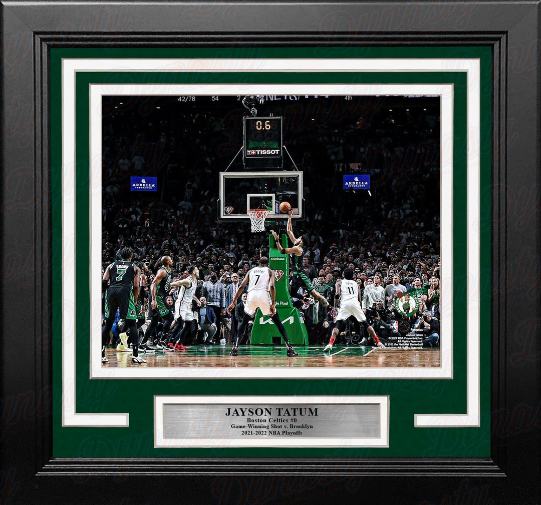Dynasty Sports & Framing Framed Basketball Photos Jayson Tatum Game-Winner v. Nets Boston Celtics 8" x 10" Framed Basketball Photo