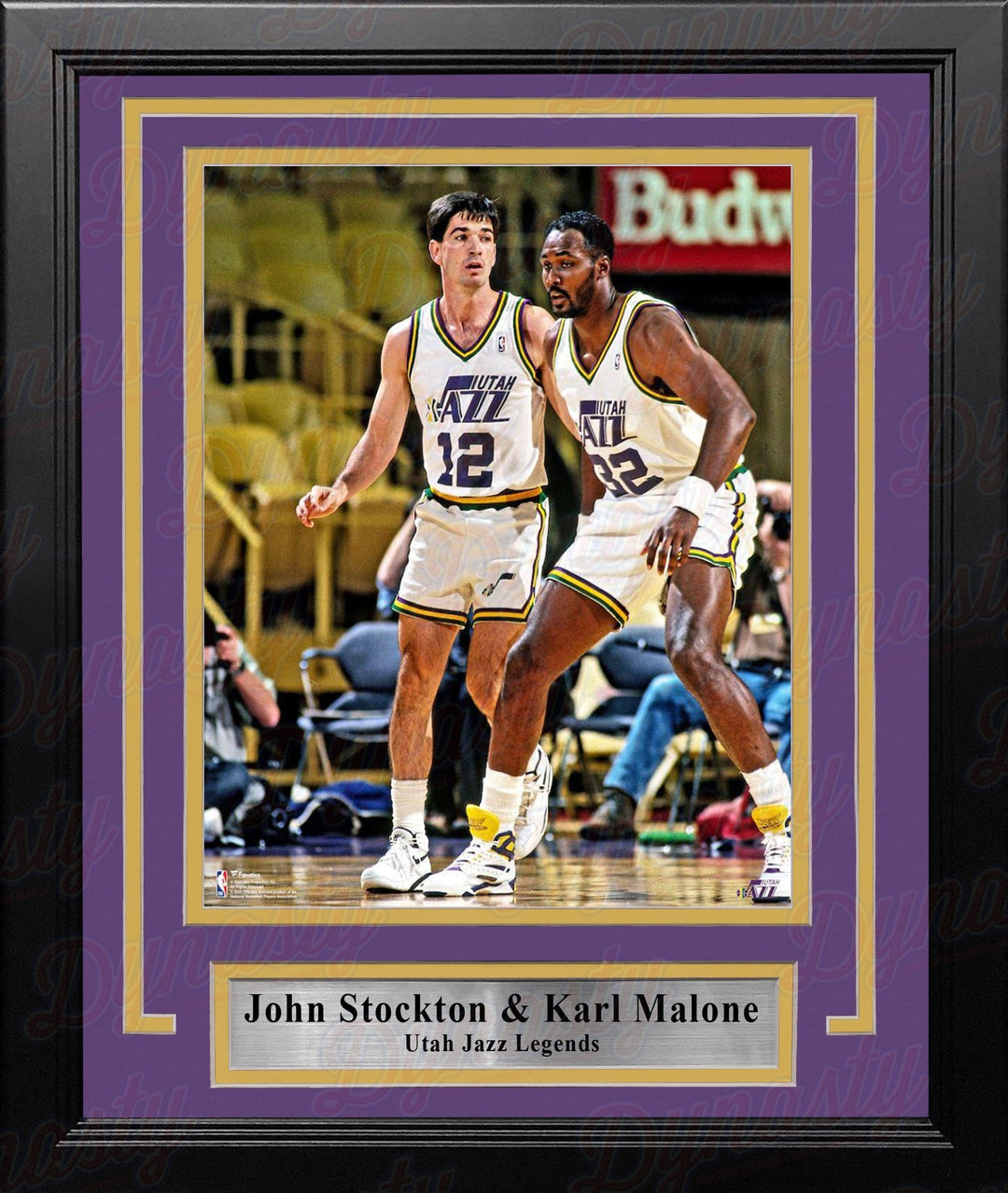 Dynasty Sports & Framing Framed Basketball Photos John Stockton & Karl Malone Utah Jazz 8" x 10" Framed Basketball Photo