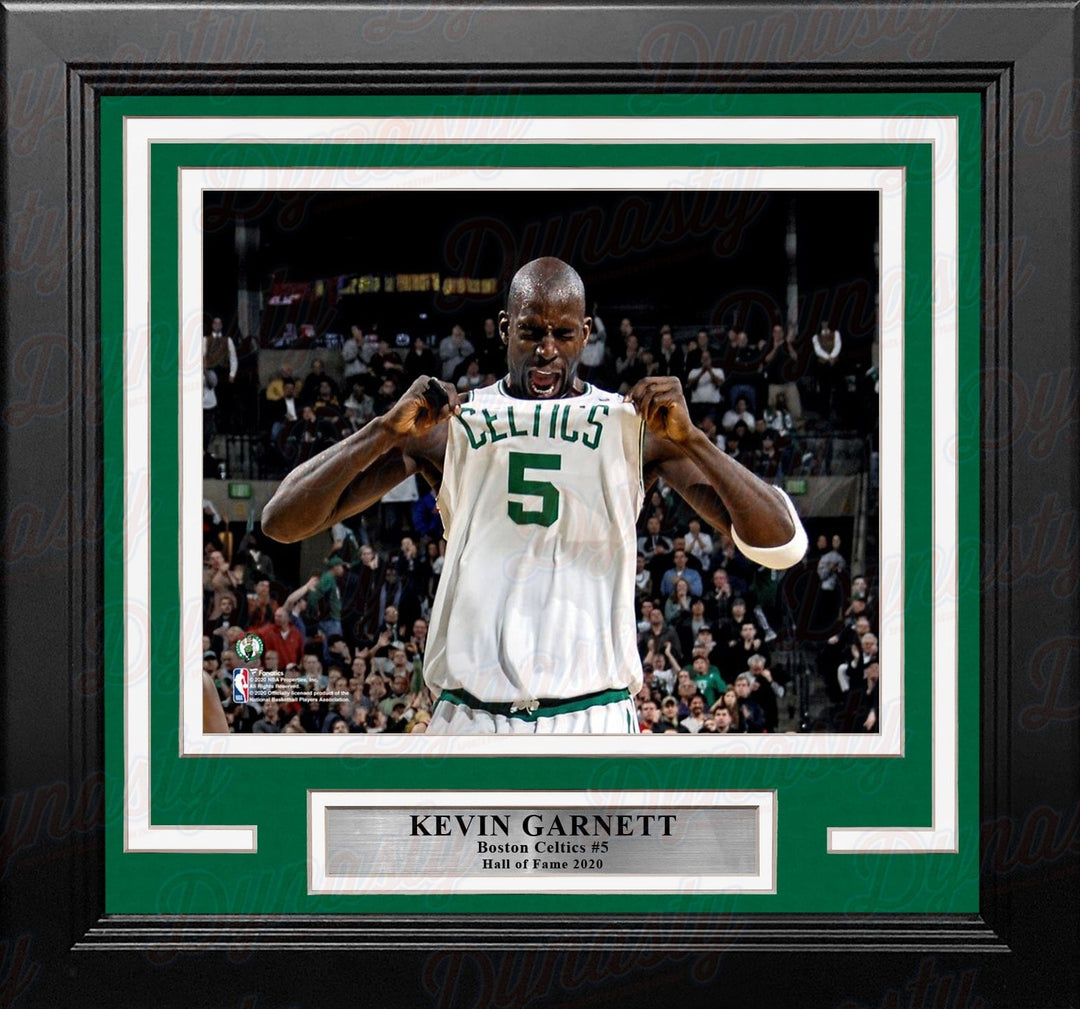 Dynasty Sports & Framing Framed Basketball Photos Kevin Garnett Celebration Boston Celtics 8" x 10" Framed Basketball Photo