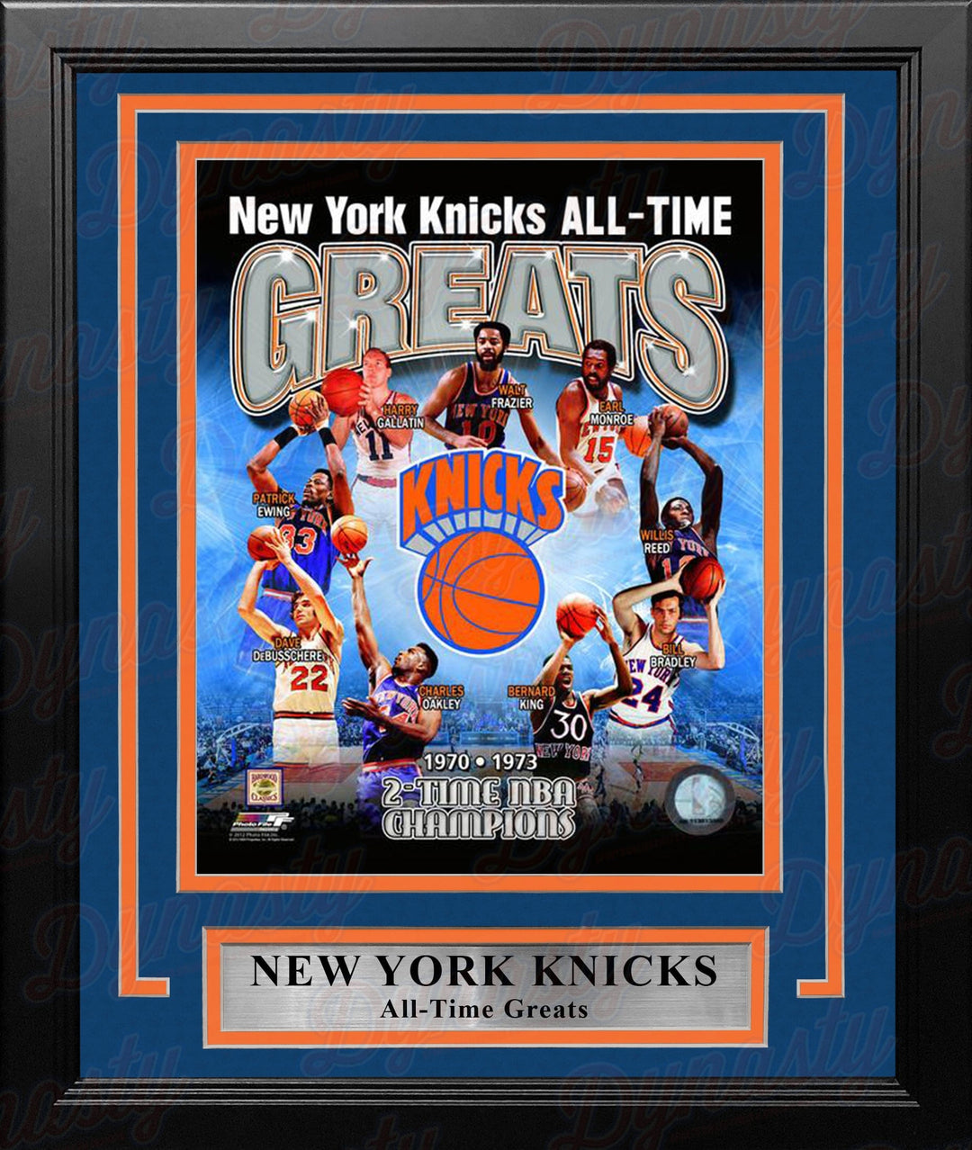 Dynasty Sports & Framing Framed Basketball Photos New York Knicks All-Time Greats 8" x 10" Framed Basketball Photo