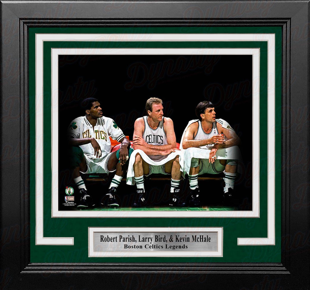 Dynasty Sports & Framing Framed Basketball Photos Robert Parish, Larry Bird, & Kevin McHale Boston Celtics 8" x 10" Framed Blackout Basketball Photo