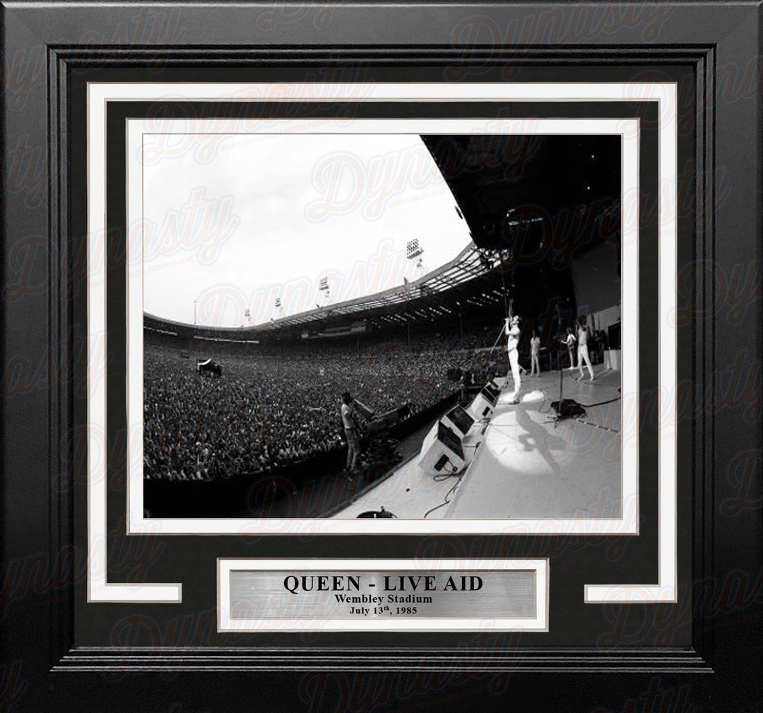 Dynasty Sports & Framing Framed Entertainment Photos Queen Live Aid 1985 8" x 10" Framed Concert Photo