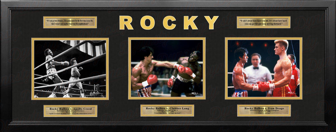 Dynasty Sports & Framing Framed Entertainment Photos Rocky Balboa Framed Movie Collage
