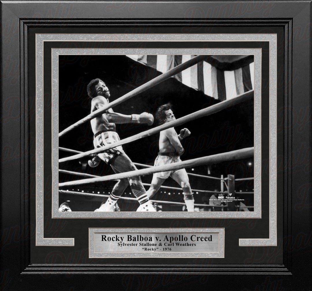 Dynasty Sports & Framing Framed Entertainment Photos Rocky Balboa v. Apollo Creed 8" x 10" Framed Movie Photo