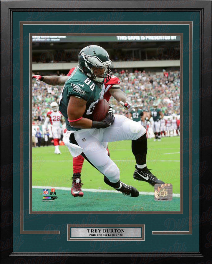 Dynasty Sports & Framing Framed Football Photos 11x14 Framed Photo Trey Burton Touchdown Catch Philadelphia Eagles Framed Football Photo