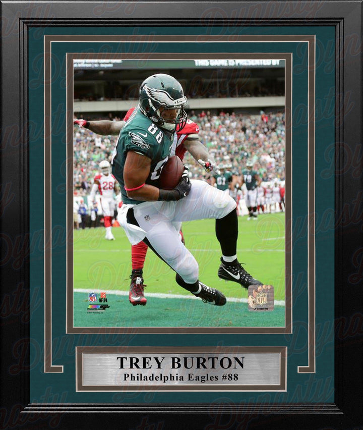 Dynasty Sports & Framing Framed Football Photos 8x10 Framed Photo Trey Burton Touchdown Catch Philadelphia Eagles Framed Football Photo