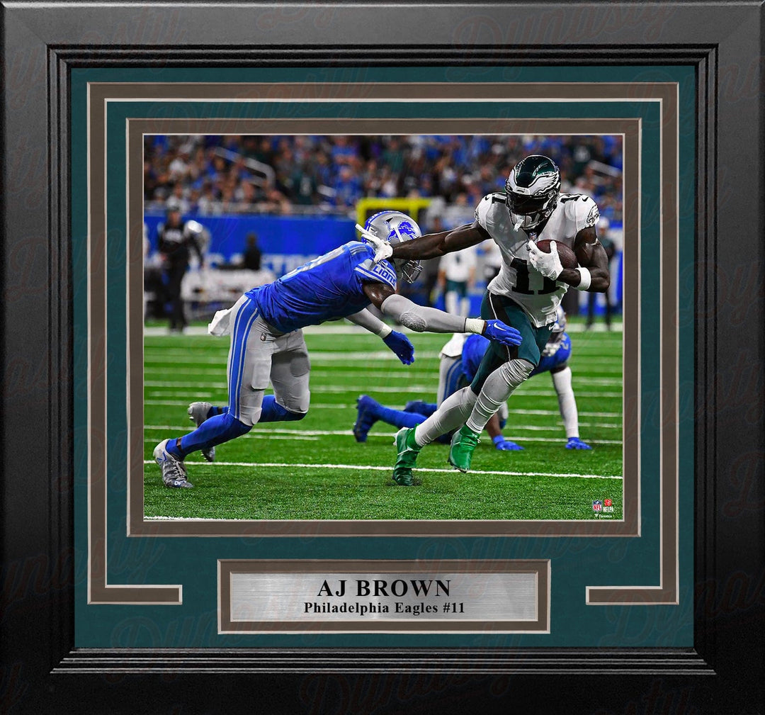 Dynasty Sports & Framing Framed Football Photos AJ Brown in Action Philadelphia Eagles 8" x 10" Framed Football Photo