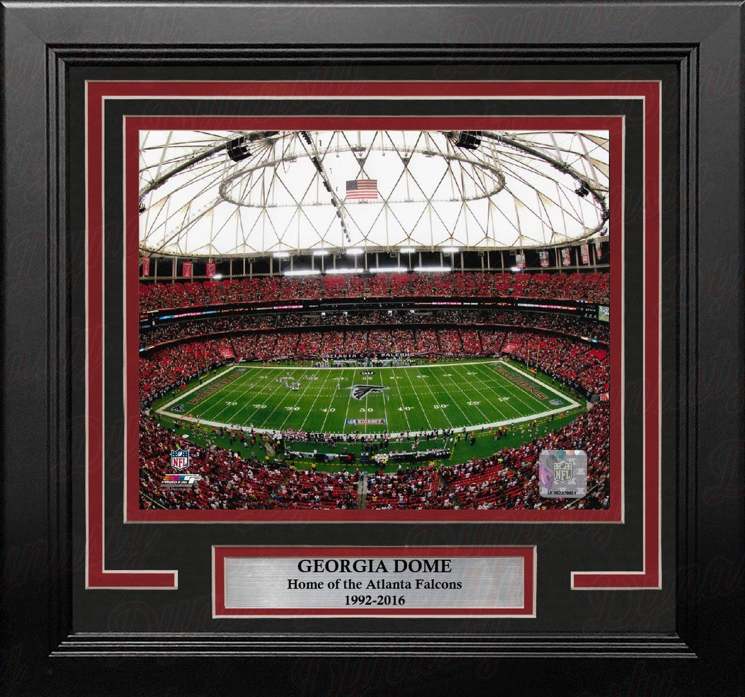 Dynasty Sports & Framing Framed Football Photos Atlanta Falcons Georgia Dome Corner of the End Zone 8" x 10" Framed Football Stadium Photo