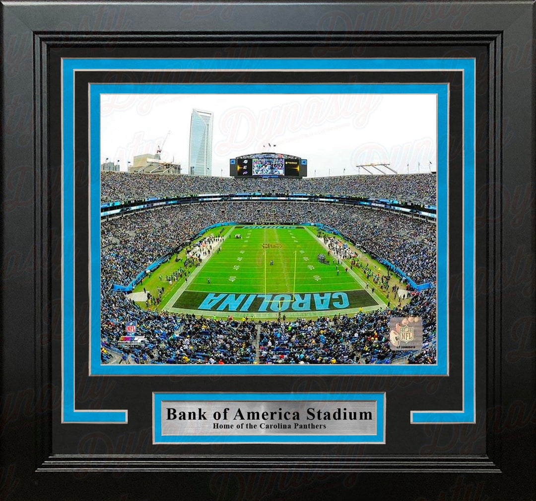 Dynasty Sports & Framing Framed Football Photos Carolina Panthers Bank of America Stadium NFL Football 8" x 10" Framed and Matted Photo