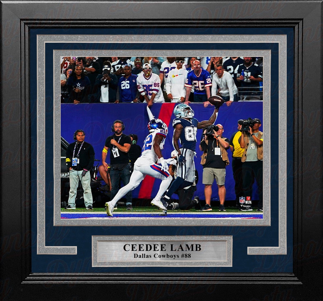 Dynasty Sports & Framing Framed Football Photos CeeDee Lamb One-Handed Touchdown Catch Dallas Cowboys 8" x 10" Framed Football Photo