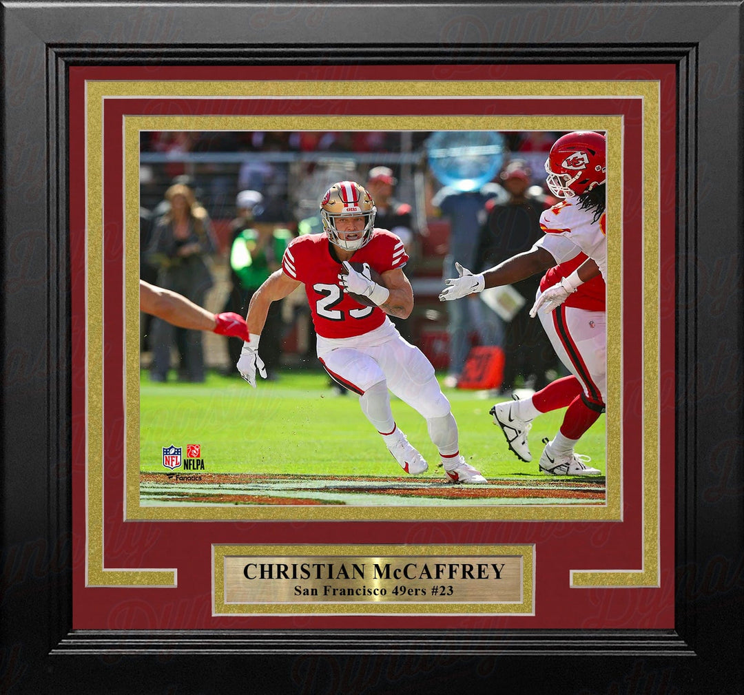 Dynasty Sports & Framing Framed Football Photos Christian McCaffrey in Action San Francisco 49ers 8" x 10" Framed Football Photo
