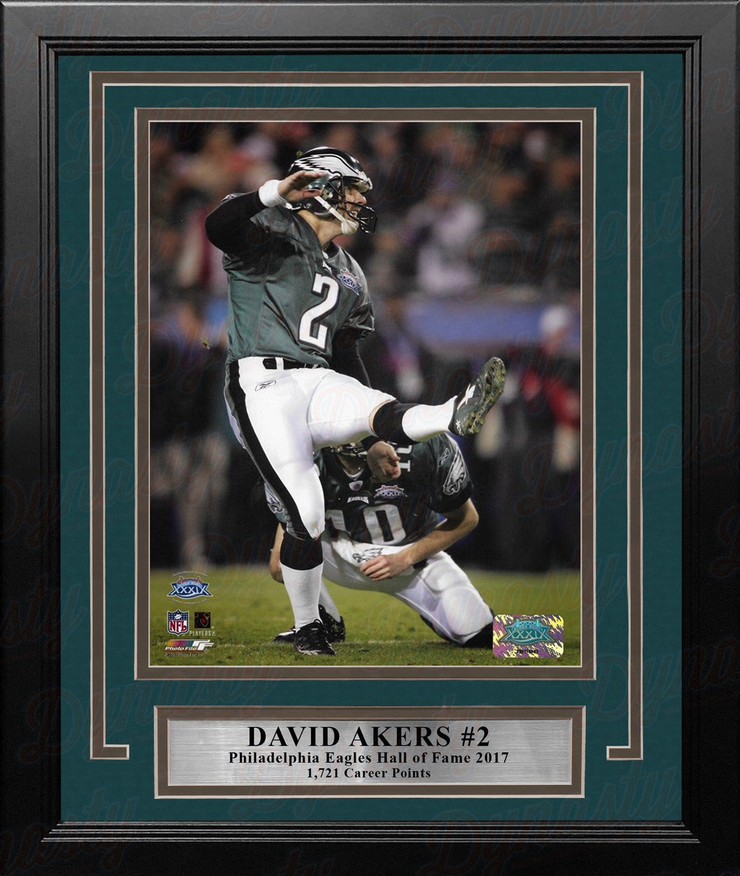 Dynasty Sports & Framing Framed Football Photos David Akers Super Bowl XXXIX Philadelphia Eagles 8" x 10" Framed Football Photo