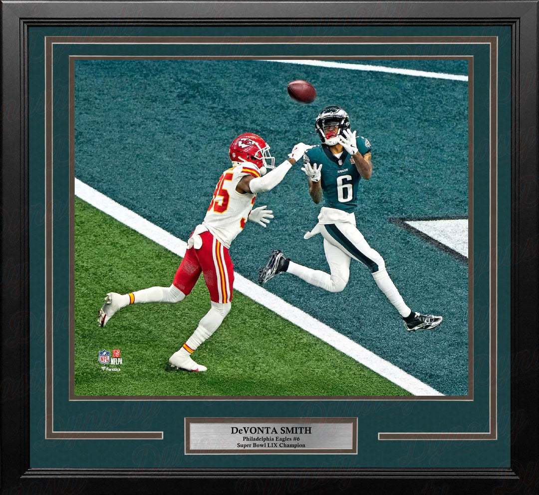Dynasty Sports & Framing Framed Football Photos DeVonta Smith Philadelphia Eagles Super Bowl LIX Touchdown 11" x 14" Framed Football Photo