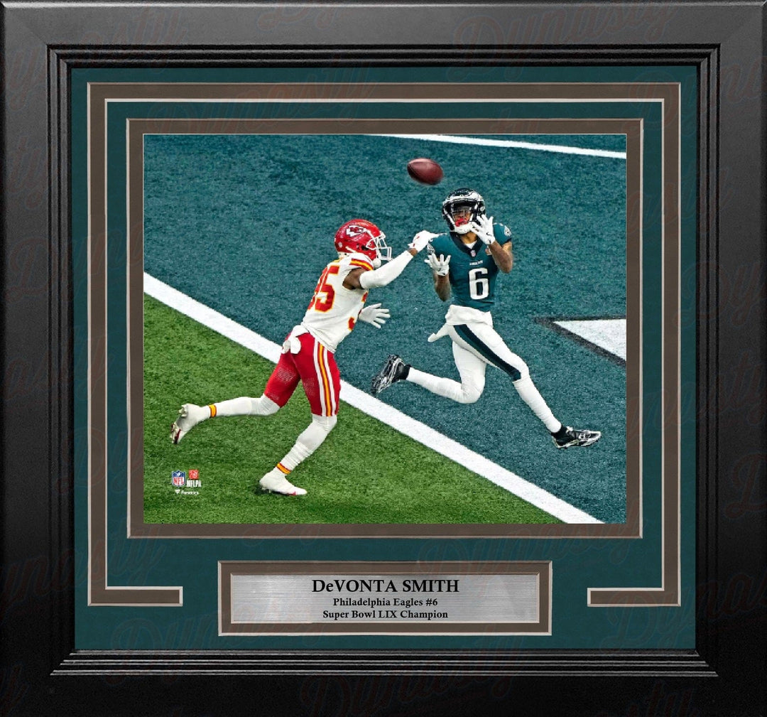 Dynasty Sports & Framing Framed Football Photos DeVonta Smith Philadelphia Eagles Super Bowl LIX Touchdown 8" x 10" Framed Football Photo