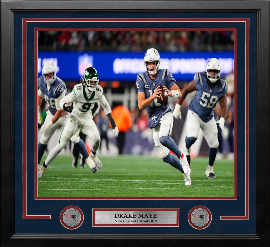 Dynasty Sports & Framing Framed Football Photos Drake Maye New England Patriots 16" x 20" Framed Rivalries Photo