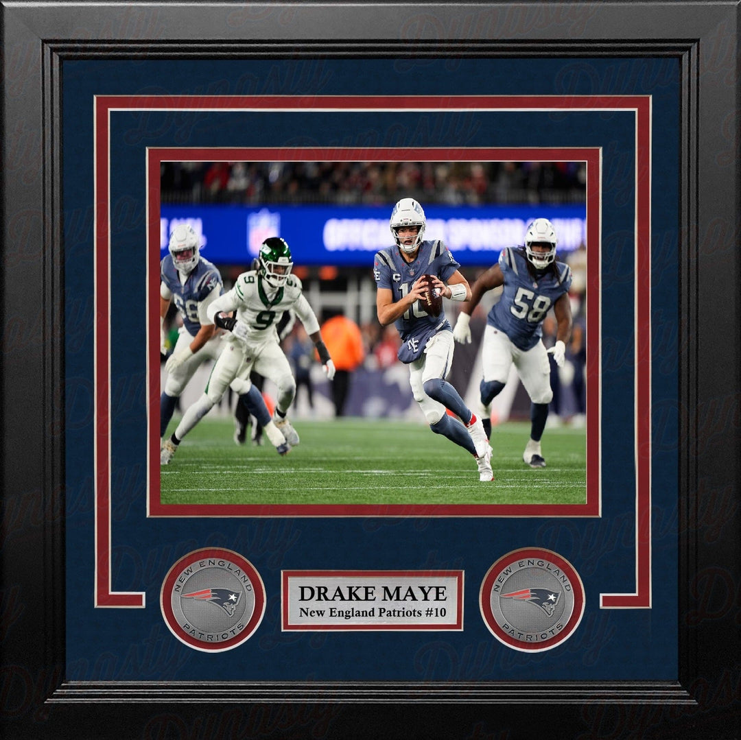 Dynasty Sports & Framing Framed Football Photos Drake Maye New England Patriots 8" x 10" Framed Rivalries Photo
