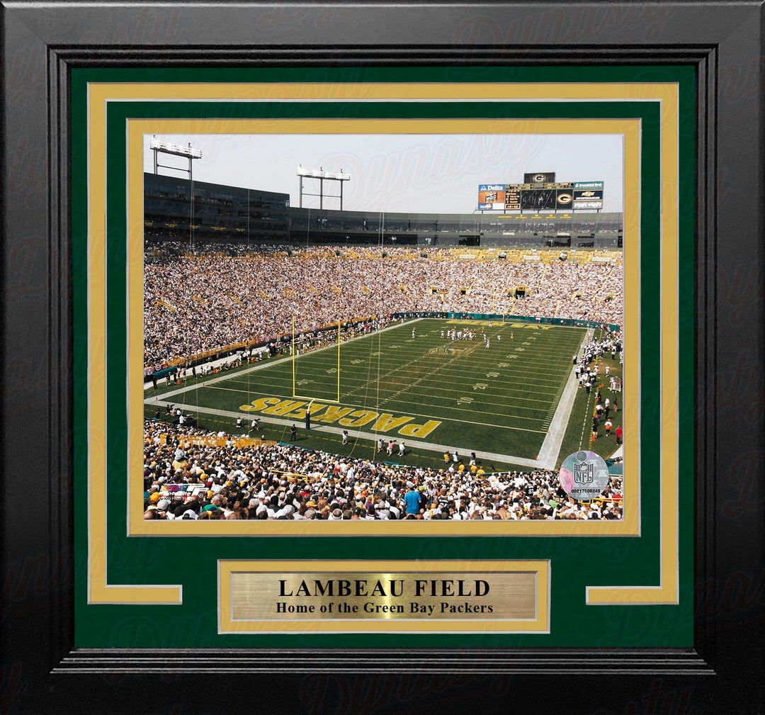 Dynasty Sports & Framing Framed Football Photos Green Bay Packers Lambeau Field 8" x 10" Framed Football Stadium Photo