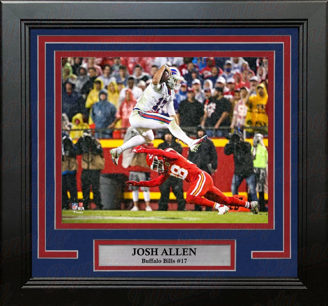 Dynasty Sports & Framing Framed Football Photos Josh Allen Defender Hurdle Buffalo Bills 8" x 10" Framed Football Photo