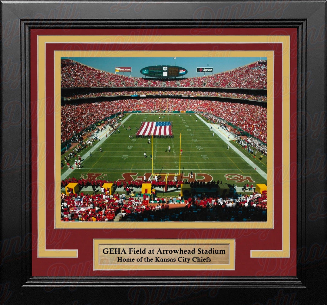 Dynasty Sports & Framing Framed Football Photos Kansas City Chiefs Day Game at GEHA Field at Arrowhead Stadium 8" x 10" Framed Football Photo