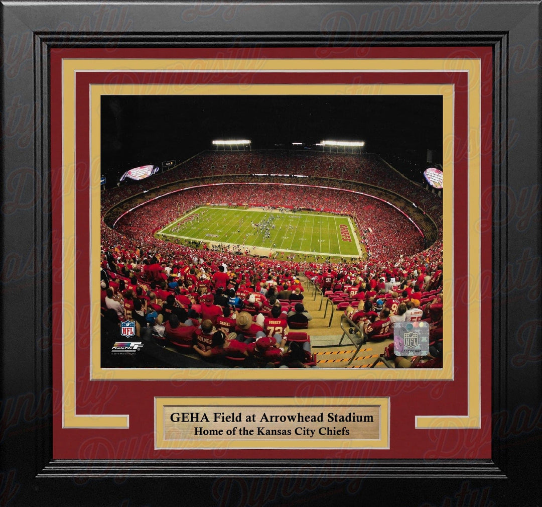 Dynasty Sports & Framing Framed Football Photos Kansas City Chiefs Night at GEHA Field at Arrowhead Stadium 8" x 10" Framed Football Photo