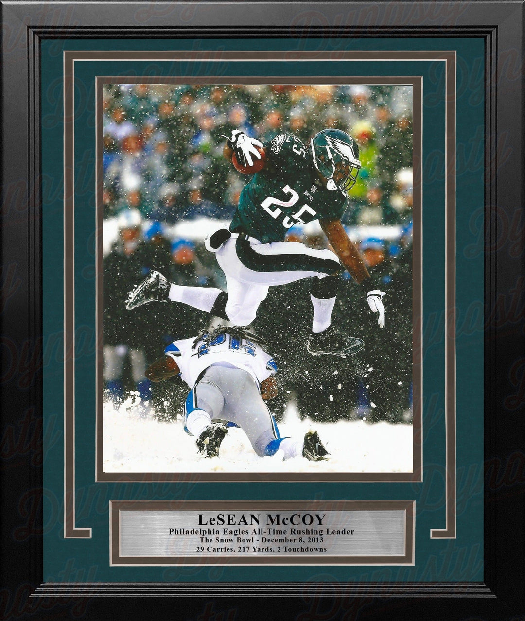 Dynasty Sports & Framing Framed Football Photos LeSean McCoy Snow Bowl Philadelphia Eagles 8" x 10" Framed Football Photo