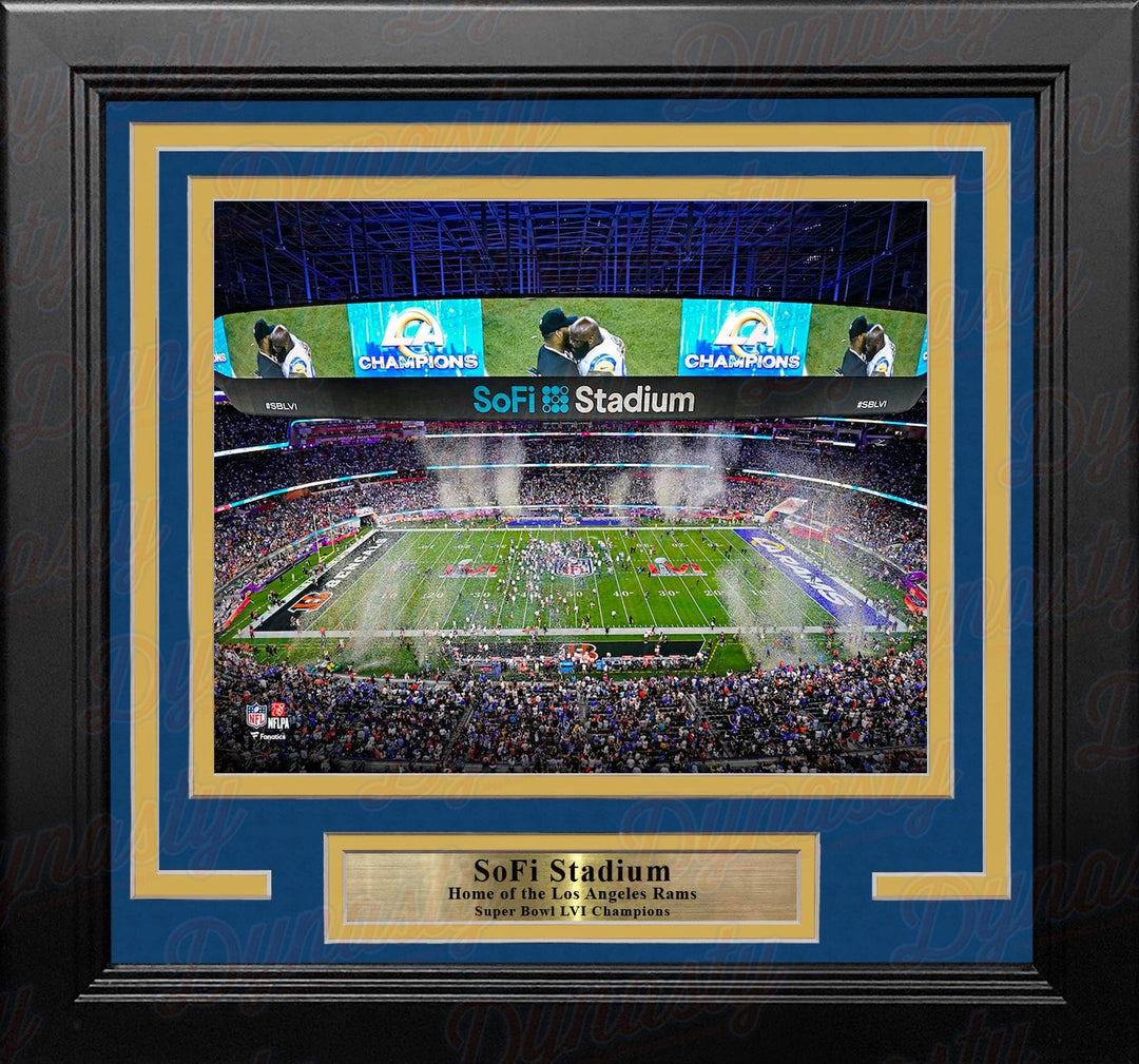 Dynasty Sports & Framing Framed Football Photos Los Angeles Rams SoFi Stadium Super Bowl LVI Champions 8" x 10" Framed Football Photo