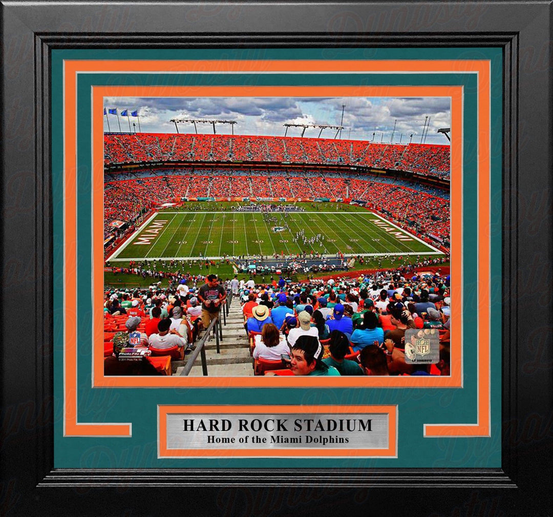 Dynasty Sports & Framing Framed Football Photos Miami Dolphins Hard Rock Stadium 8" x 10" Framed Football Photo