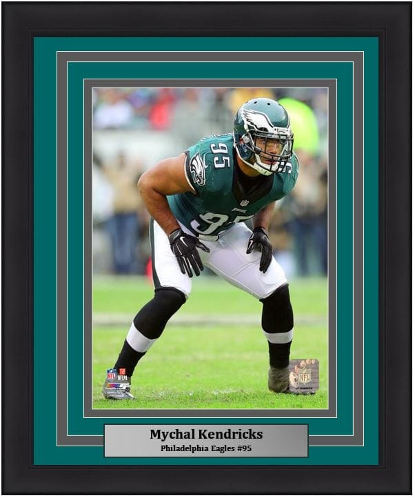 Dynasty Sports & Framing Framed Football Photos Mychal Kendricks in Action Philadelphia Eagles NFL Football 8" x 10" Framed and Matted Photo