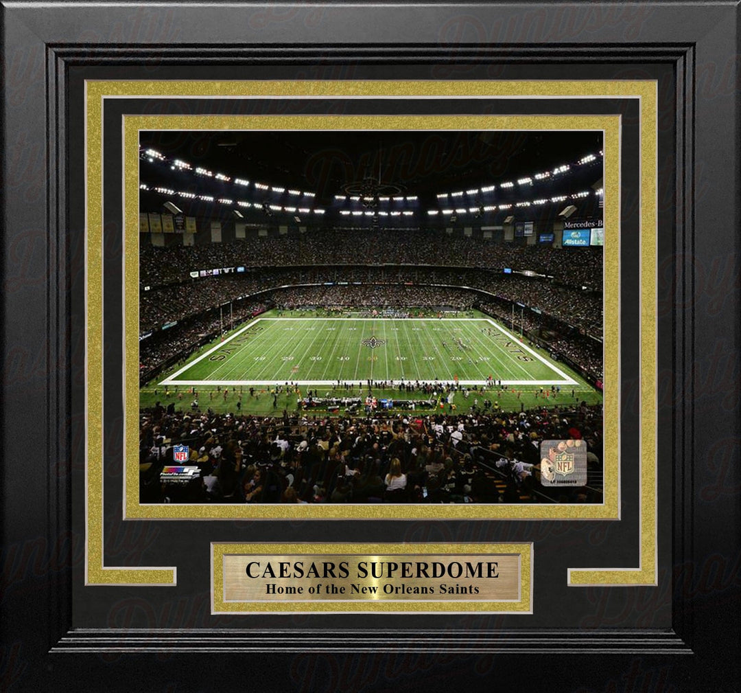 Dynasty Sports & Framing Framed Football Photos New Orleans Saints Caesars Superdome 8" x 10" Framed Football Stadium Photo