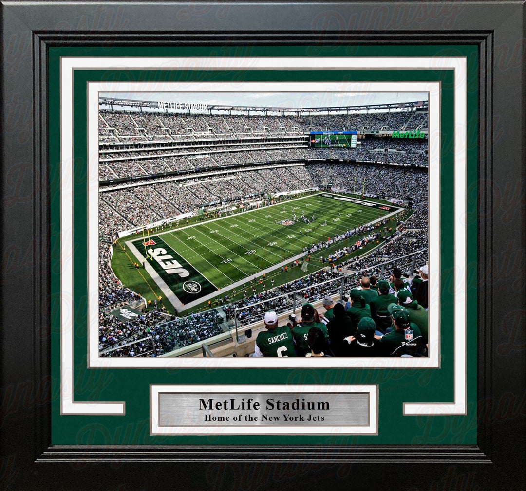 Dynasty Sports & Framing Framed Football Photos New York Jets MetLife Stadium Aerial View 8" x 10" Framed Football Photo