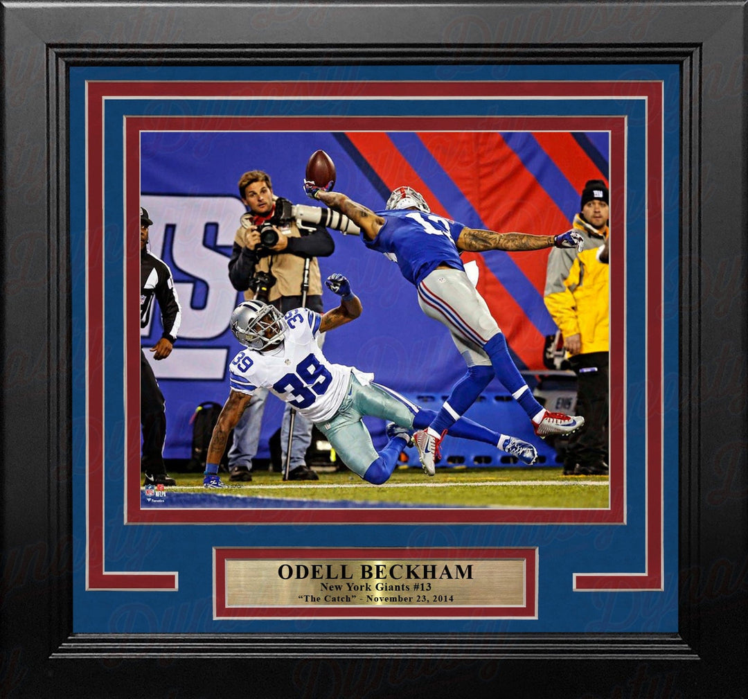 Dynasty Sports & Framing Framed Football Photos Odell Beckham, Jr. One-Handed Touchdown Catch New York Giants 8x10 Framed Football Photo