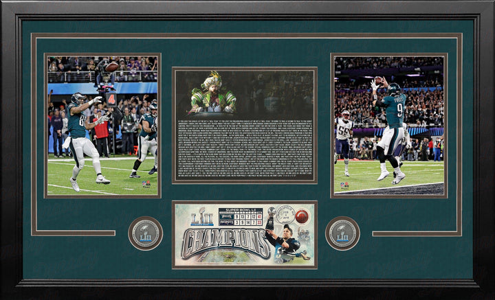 Dynasty Sports & Framing Framed Football Photos Philadelphia Eagles Super Bowl LII Champions Framed Football Collage