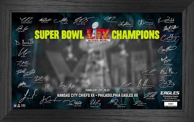 Dynasty Sports & Framing Framed Football Photos Philadelphia Eagles Super Bowl LIX Champions Signature Gridiron Frame