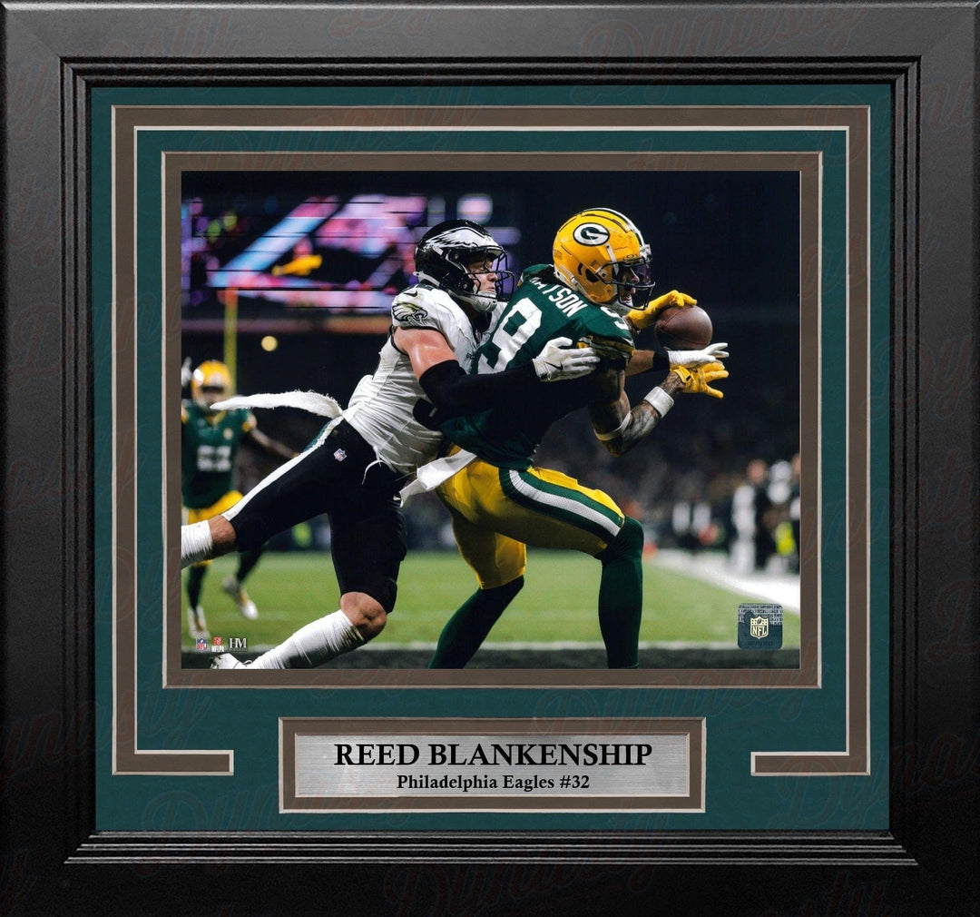 Dynasty Sports & Framing Framed Football Photos Reed Blankenship v. Packers Philadelphia Eagles 8" x 10" Framed Football Photo