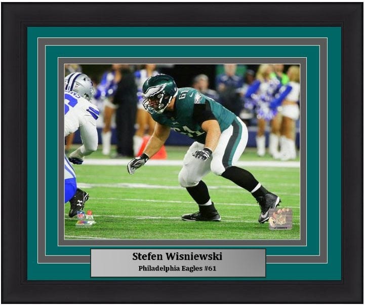 Dynasty Sports & Framing Framed Football Photos Stefen Wisniewski v. Cowboys Philadelphia Eagles 8" x 10" Framed Football Photo