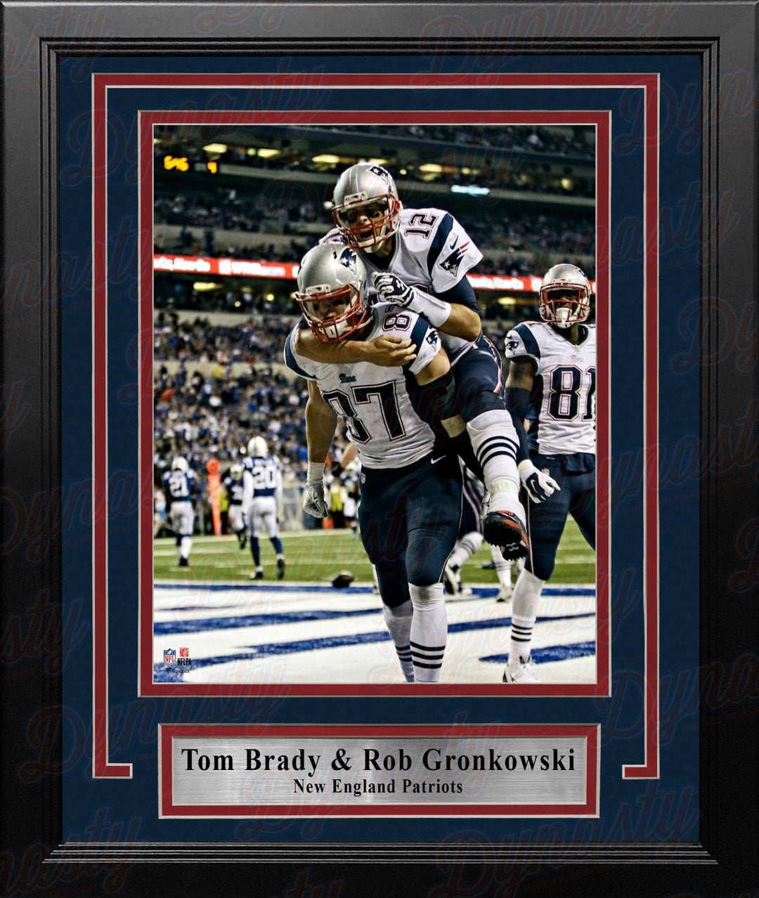 Dynasty Sports & Framing Framed Football Photos Tom Brady & Rob Gronkowski New England Patriots 8" x 10" Framed Football Photo