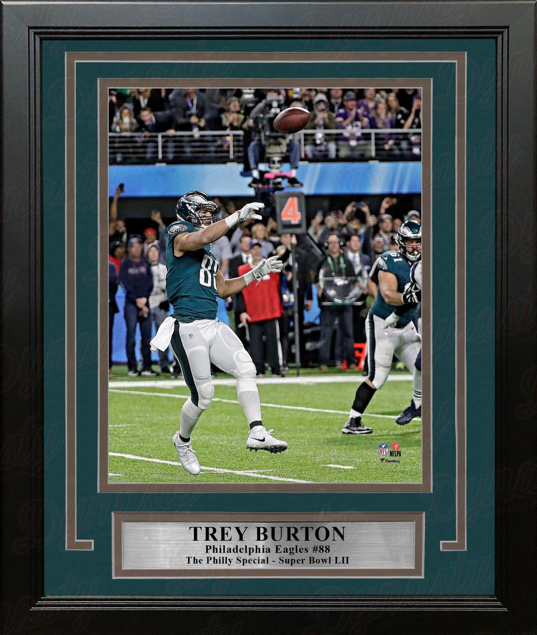 Dynasty Sports & Framing Framed Football Photos Trey Burton Philadelphia Eagles Super Bowl LII Philly Special TD Throw 8x10 Framed Football Photo