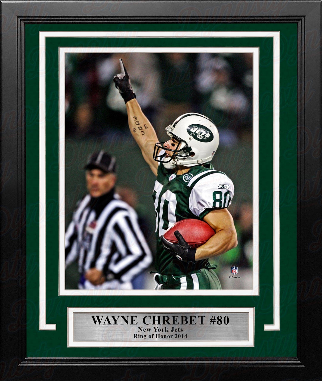 Dynasty Sports & Framing Framed Football Photos Wayne Chrebet Celebration New York Jets 8" x 10" Framed Football Photo