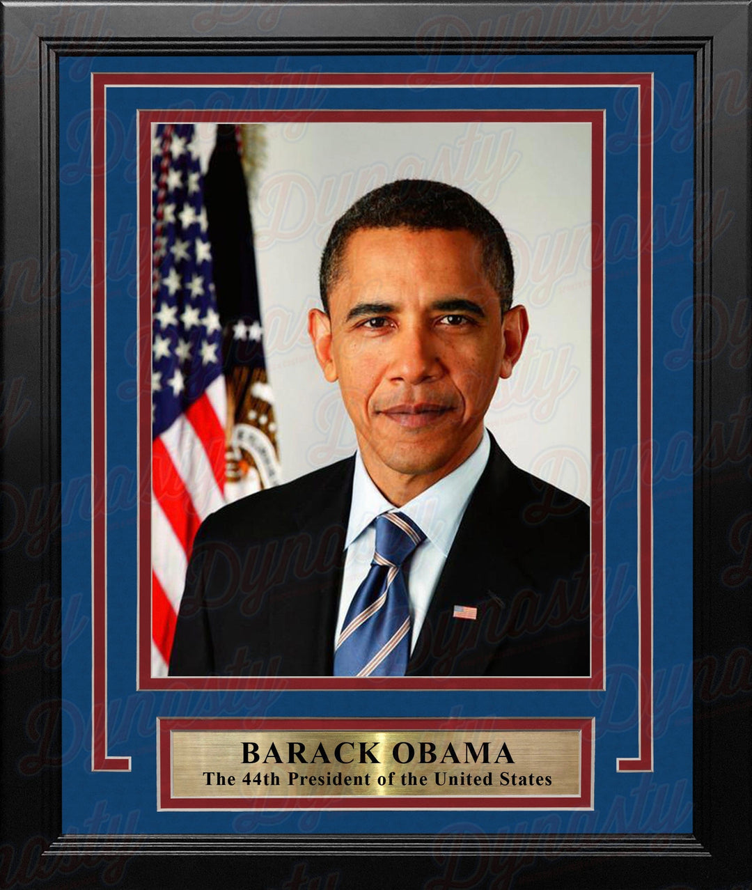 Dynasty Sports & Framing Framed Historical Photos Barack Obama 44th President of the United States 8" x 10" Framed and Matted Photo