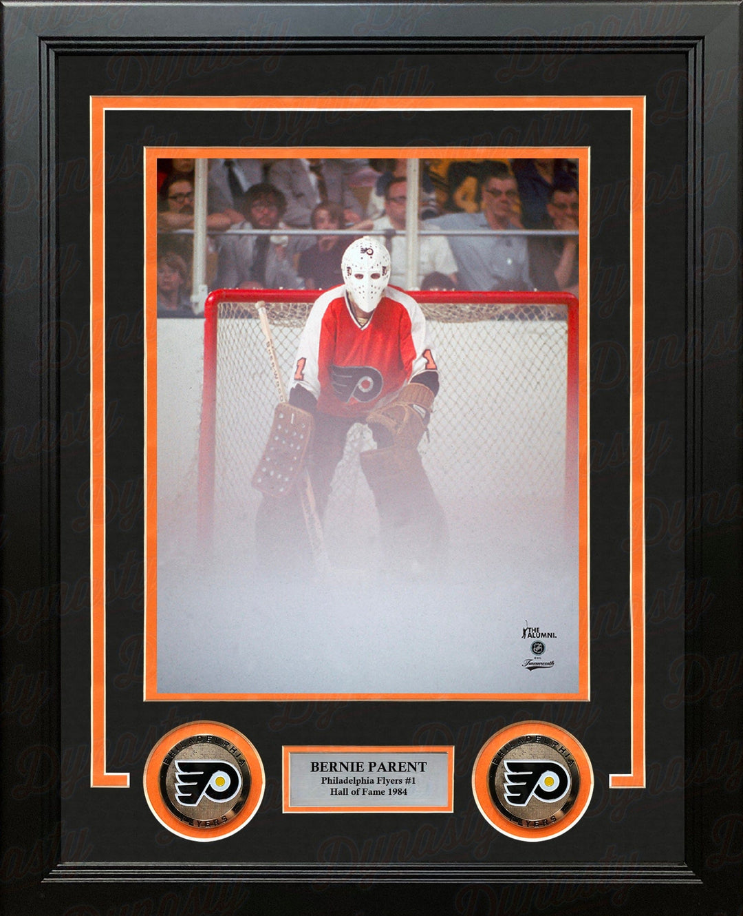 Dynasty Sports & Framing Framed Hockey Photos Bernie Parent Philadelphia Flyers Stanley Cup Fog Game 8" x 10" Framed Hockey Photo