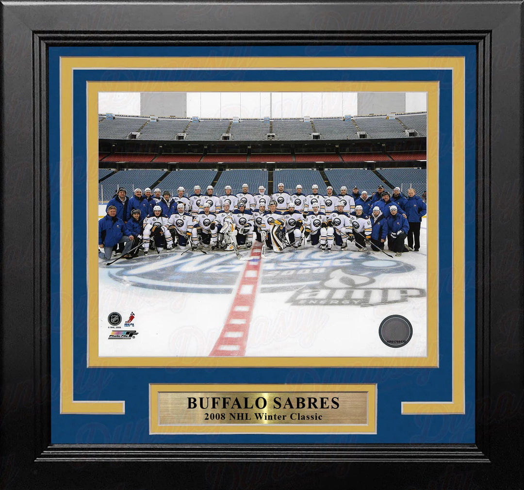 Dynasty Sports & Framing Framed Hockey Photos Buffalo Sabres 2008 Winter Classic Line-Up 8" x 10" Framed Hockey Photo