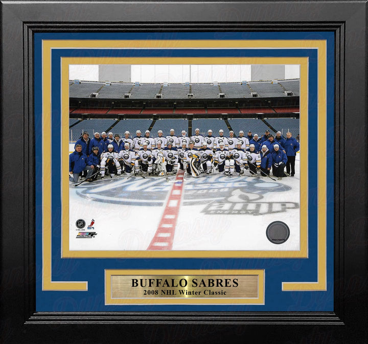 Dynasty Sports & Framing Framed Hockey Photos Buffalo Sabres 2008 Winter Classic Line-Up 8" x 10" Framed Hockey Photo