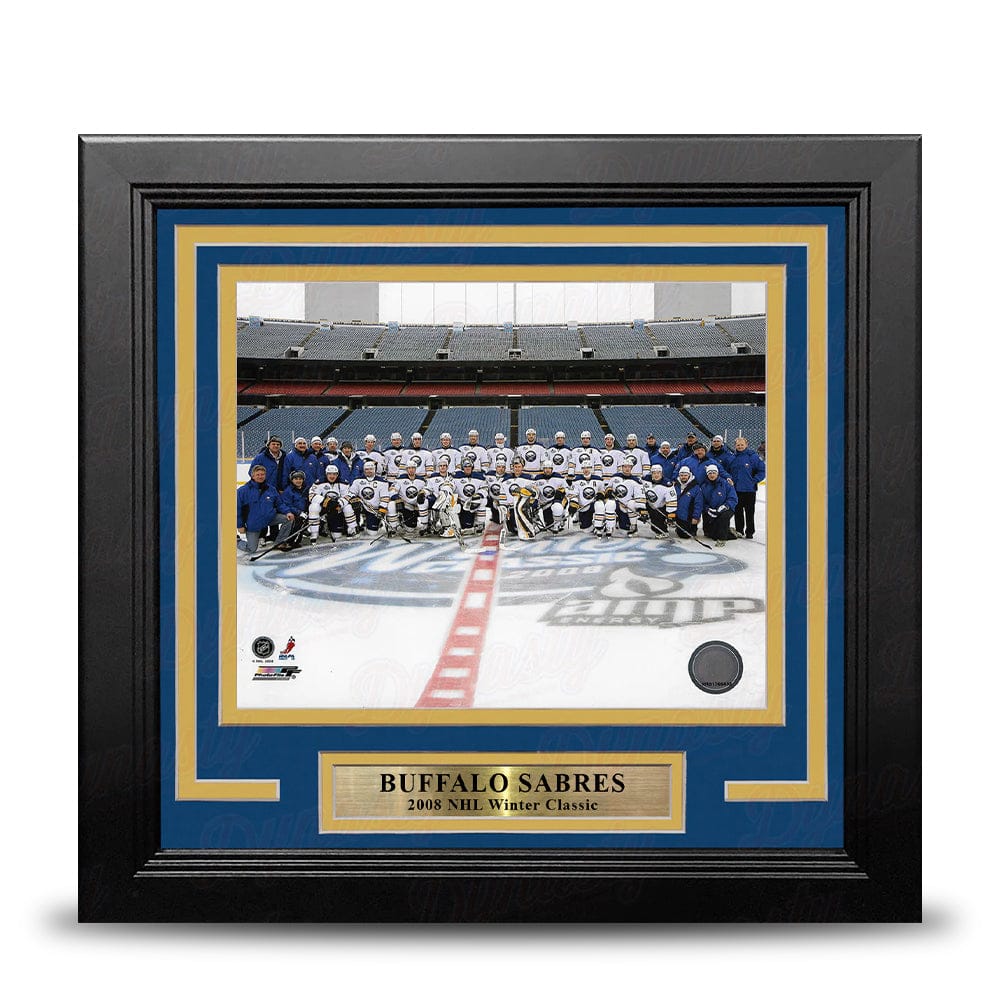 Dynasty Sports & Framing Framed Hockey Photos Buffalo Sabres 2008 Winter Classic Line-Up 8" x 10" Framed Hockey Photo