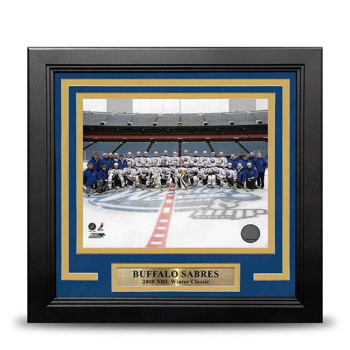 Dynasty Sports & Framing Framed Hockey Photos Buffalo Sabres 2008 Winter Classic Line-Up 8" x 10" Framed Hockey Photo