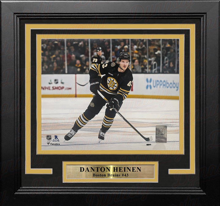 Dynasty Sports & Framing Framed Hockey Photos Danton Heinen in Action Boston Bruins 8" x 10" Framed Hockey Photo