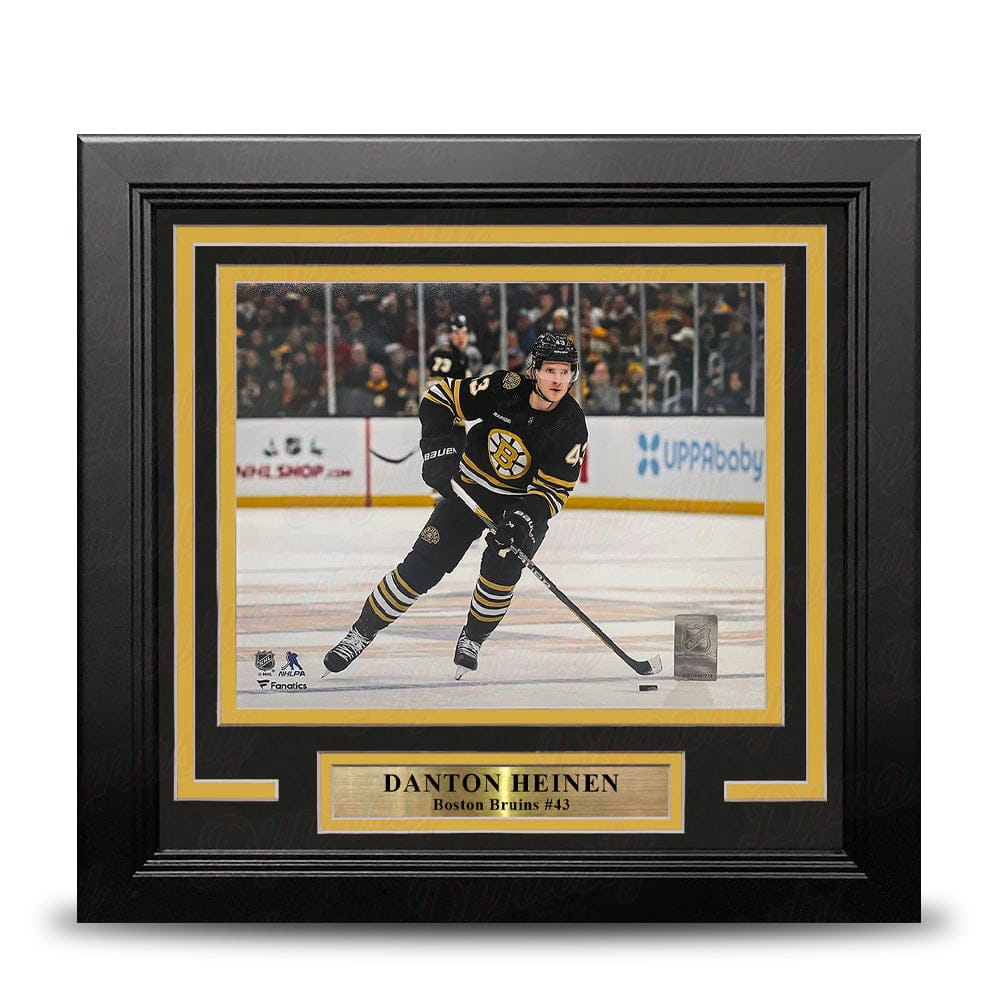 Dynasty Sports & Framing Framed Hockey Photos Danton Heinen in Action Boston Bruins 8" x 10" Framed Hockey Photo