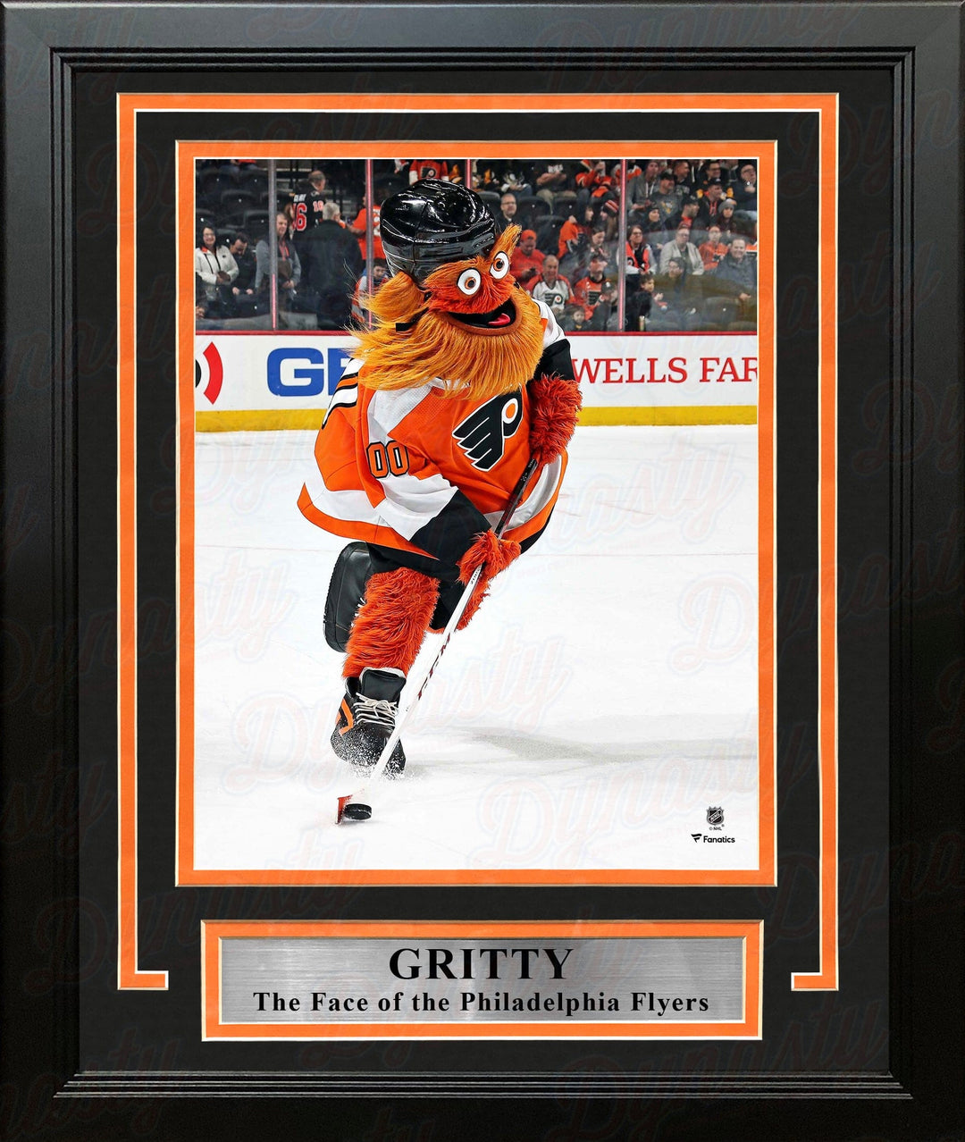 Dynasty Sports & Framing Framed Hockey Photos Gritty Skating Down the Ice Philadelphia Flyers 8" x 10" Framed Hockey Mascot Photo