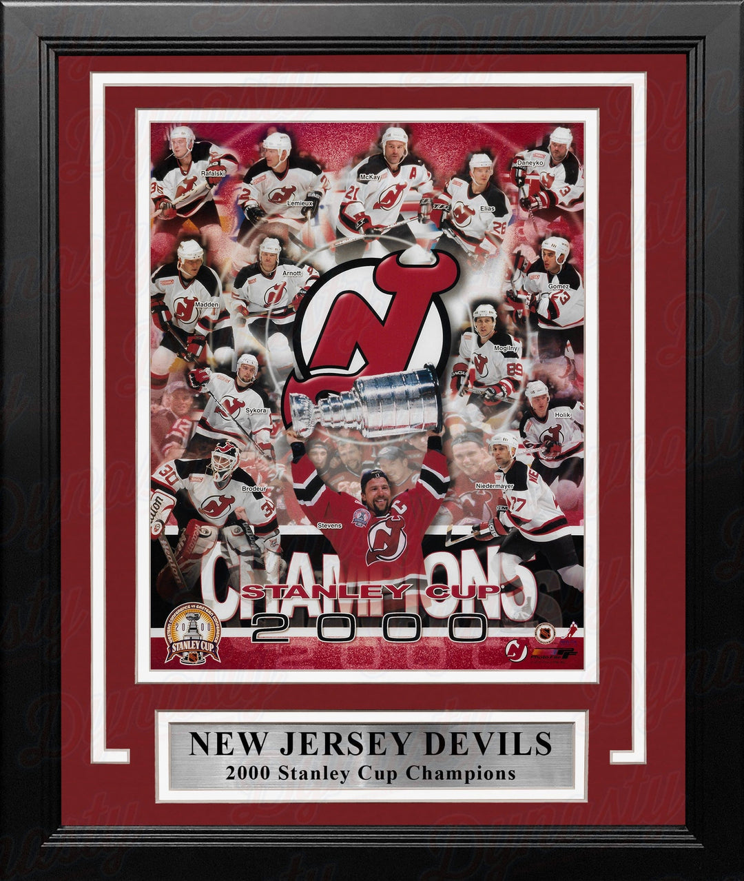 Dynasty Sports & Framing Framed Hockey Photos New Jersey Devils 2000 Stanley Cup Champions 8" x 10" Framed Collage Hockey Photo