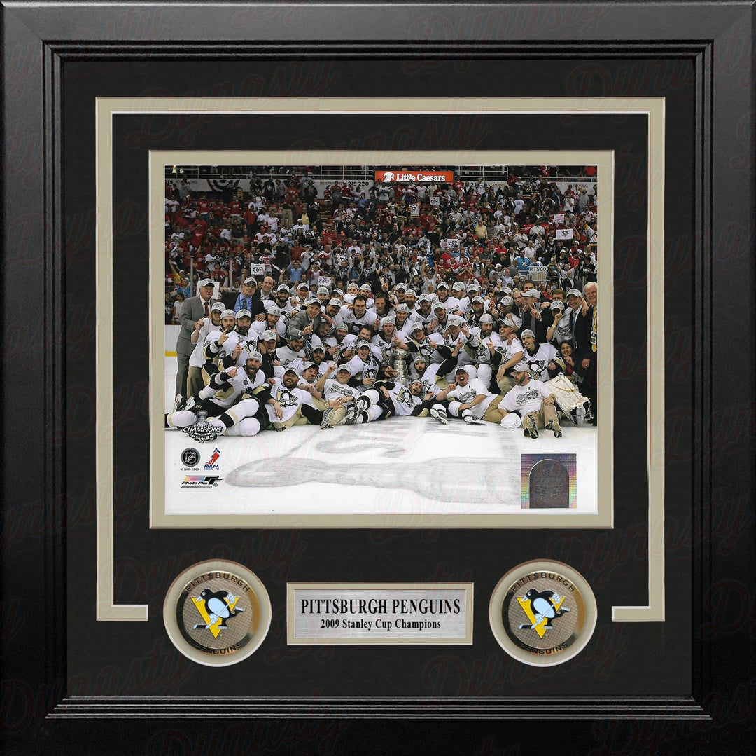 Dynasty Sports & Framing Framed Hockey Photos Pittsburgh Penguins 2009 Stanley Cup Champions Celebration 8" x 10" Framed Hockey Photo