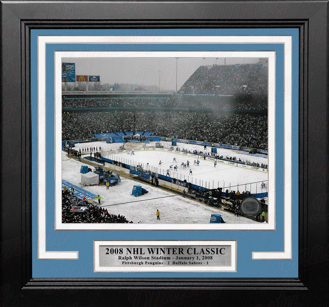 Dynasty Sports & Framing Framed Hockey Photos Ralph Wilson Stadium 2008 Winter Classic 8" x 10" Framed Hockey Stadium Photo